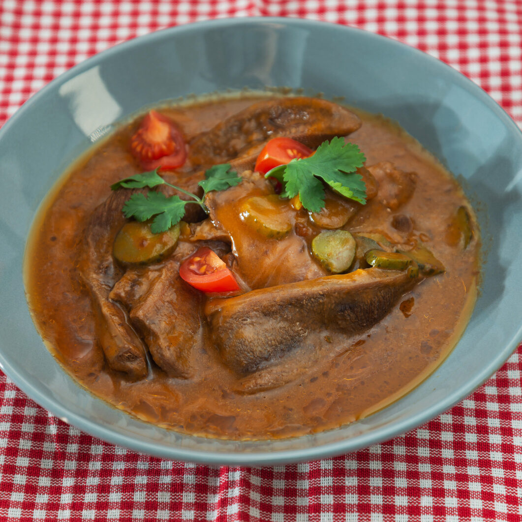 Langue de boeuf à la sauce Madère