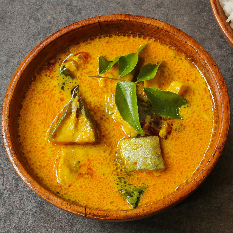 Curry de lotte au lait de coco